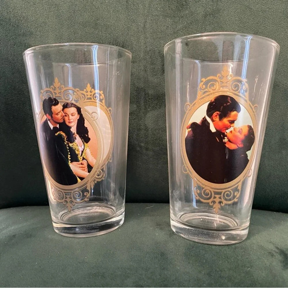 Gone With The Wind Drinking Glasses Set of 2 - Picture 4 of 15